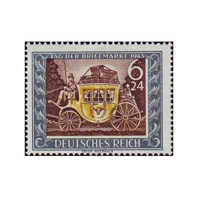 1 عدد تمبر روز تمبر  - رایش آلمان 1943