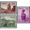 3 عدد تمبر یادبود تروی - اسب تروآ - ترکیه 1956