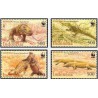 4 عدد تمبر گونه های در معرض انقراض - اژدهای کومودو - WWF - اندونزی 2000