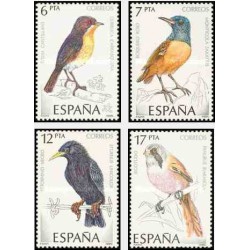 4 عدد تمبر پرندگان - اسپانیا 1985
