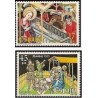 2 عدد تمبر کریستمس - اسپانیا 1985