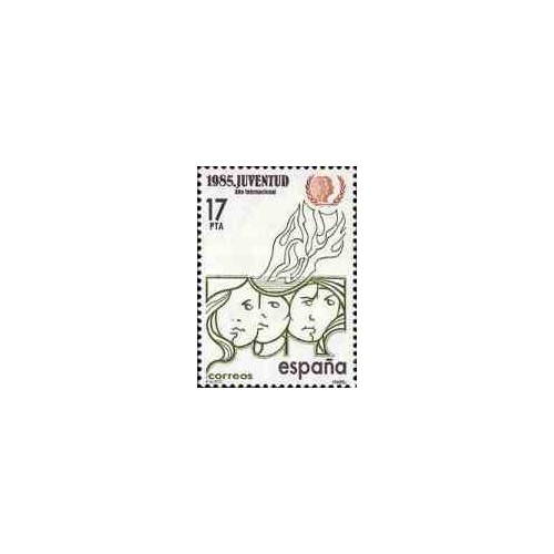 1 عدد تمبر سال بین المللی جوانان - اسپانیا 1985