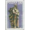 1 عدد تمبر مجسمه کازیمیر پولاسکی  - فرمانده نظامی - لهستان 1979