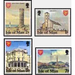 4 عدد تمبر بناها - مناظر - جزیره من 1978