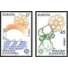 2 عدد تمبر مشترک اروپا - Europa Cept -اسپانیا آندورا 1986