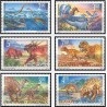 6 عدد تمبر جانداران ماقبل تاریخ - دایناسورها - بلغارستان 1994