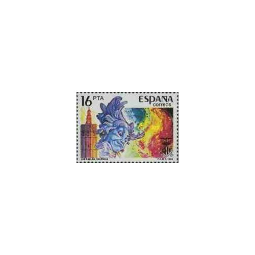 1 عدد تمبر کارناوال والنسیا - اسپانیا 1984