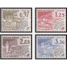 4 عدد تمبر بناهای تاریخی - فرانسه 1982