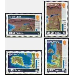 4 عدد تمبر مشترک اروپا - Europa Cept - جرسی 1982