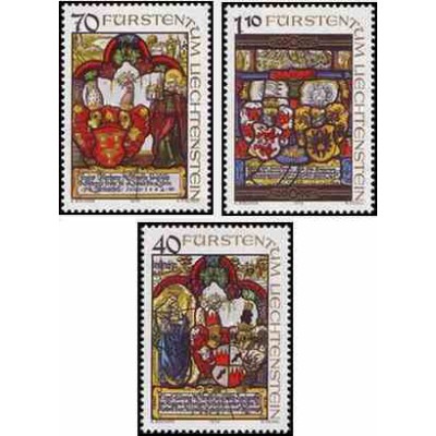 3 عدد تمبر تابلوهایی از موزه ملی لیختنشتاین - نقاشی - لیختنشتاین 1979