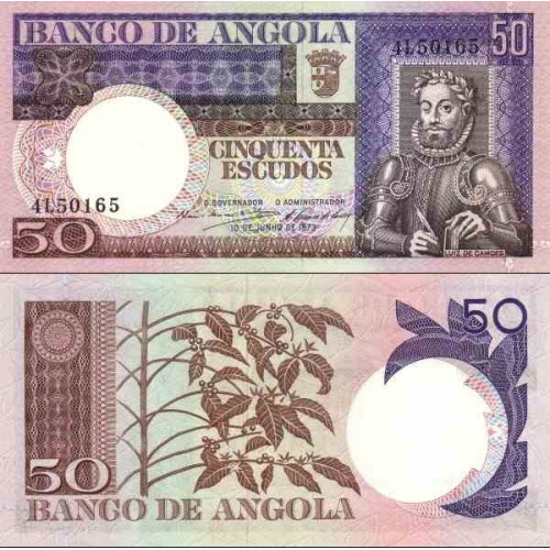 اسکناس 50 اسکودو - آنگولا 1973