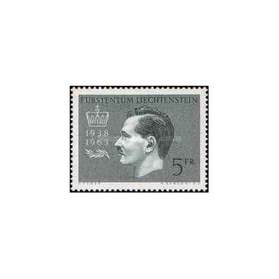 1 عدد تمبر 25مین سالگرد حکومت شاهزاده فرانتس ژوزف - لیختنشتاین 1963 قیمت 6.7 دلار
