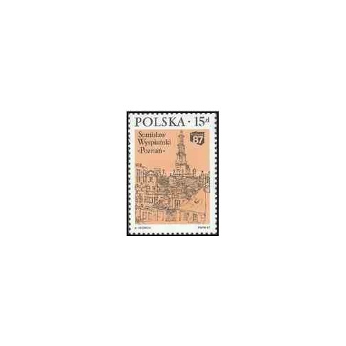 1 عدد تمبر نمایشگاه ملی تمبر پوژنان - لهستان 1987