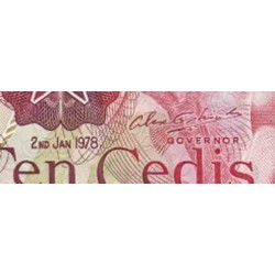 اسکناس 10 سدی - غنا 1978