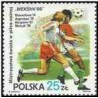 1 عدد تمبر جام جهانی فوتبال مکزیک - لهستان 1986