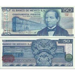 اسکناس 50 پزو - مکزیک 1981