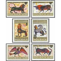 6 عدد تمبر روز تمبر - نقاشیهای اثر کوینتیان واسه - لهستان 1976