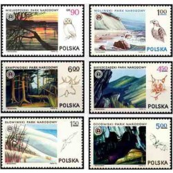6 عدد تمبر پارک های ملی لهستان - منظره - لهستان 1976