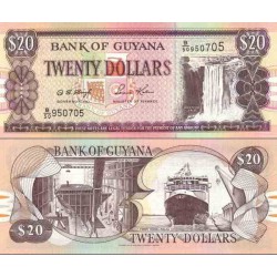 سکناس 20 دلار - گویانا 2000
