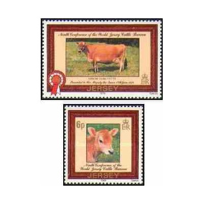 2 عدد تمبر کنفرانس بین المللی سازمان جهانی احشام نیوجرسی - جرسی 1979   