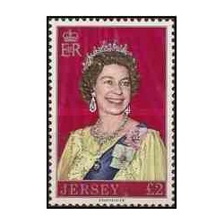 1 عدد تمبر یادبود ملکه الیزابت دوم - جرسی 1977 قیمت 5.3 دلار