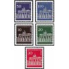 5 عدد تمبر سری پستی -برندن بورگر - برلین آلمان 1966