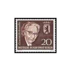 1 عدد تمبر لوئیس شرودر - برلین آلمان 1964   