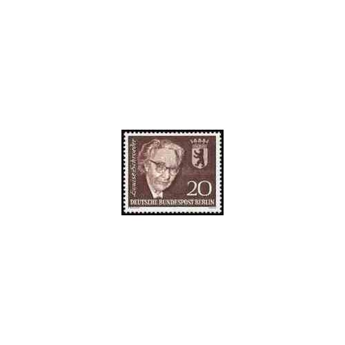1 عدد تمبر لوئیس شرودر - برلین آلمان 1964   
