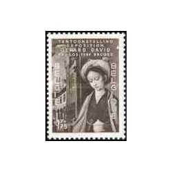 1 عدد تمبر نمایشگاه آثار جرارد دیوید - تابلو نقاشی - بلژیک 1949