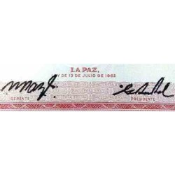 اسکناس 100 پزو - بولیوی 1962