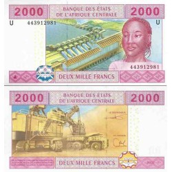 اسکناس 2000 فرانک - آفریقای مرکزی 2002