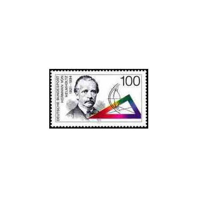 1 عدد تمبر صدمین سالگرد تولد هرمان فون هلمهولتز ، دانشمند - جمهوری فدرال آلمان 1994  