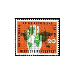 1 عدد تمبرنمایشگاه پلیس بین الملل - جمهوری فدرال آلمان 1956     