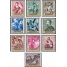 10 عدد تمبر  تابلو نقاشی اثر  آلونزو کانو - روز تمبر - اسپانیا 1969