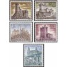 5 عدد تمبر قلعه ها - اسپانیا 1968
