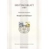 برگه اولین روز انتشار تمبرهای سری پستی کاخ ها و قلعه ها - 10 و 30 - جمهوری فدرال آلمان 1977