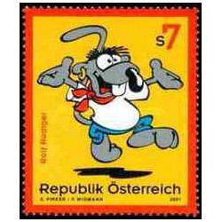 1 عدد تمبر  شخصیت کارتونی - رولف رودیگر - اتریش 2001