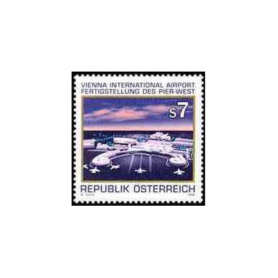 1 عدد تمبر فرودگاه بین المللی وین - اتریش 1996