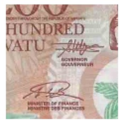 اسکناس پلیمر 200 واتو - واناتو 2014
