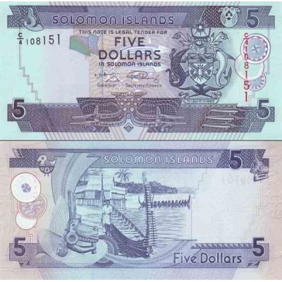 اسکناس 5 دلار - جزایر سلیمان 2004