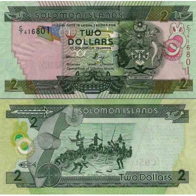 اسکناس 2 دلار - جزایر سلیمان 2011