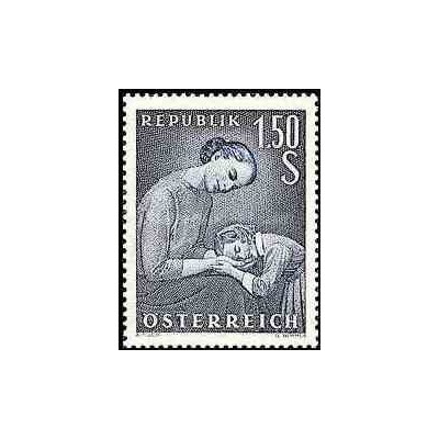 1 عدد تمبر روز مادر - اتریش 1958