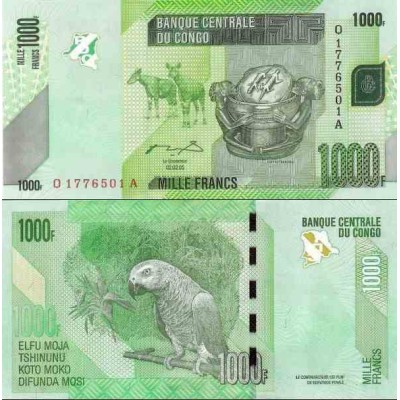 اسکناس 1000 فرانک - کنگو 2005