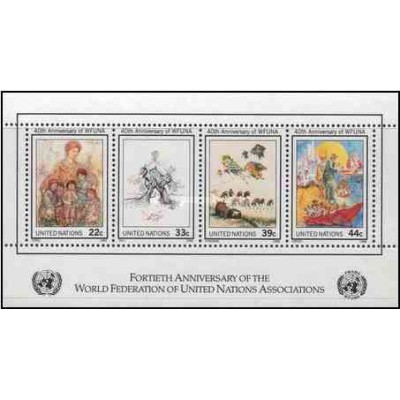 سونیزشیت چهلمین سالگرد فدراسیون جهانی انجمنهای ملل متحد - تابلو - سازمان ملل 1986