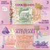 اسکناس 3 دلار - جزایر کوک 1992