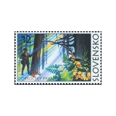 1 عدد  تمبر  جنگل های SR - جنگل اولیه دوبروک - اسلواکی 2004 