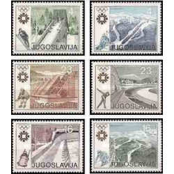 6 عدد تمبر بازیهای المپیک زمستانی - سارایوو، یوگوسلاوی  - یوگوسلاوی 1983