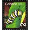 1 عدد تمبر حشرات مفید -کرم کاترپیلار - کانادا 2009