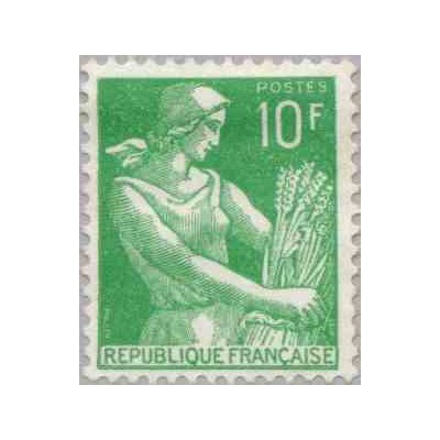 1 عدد تمبر سری پستی - فرانسه 1959
