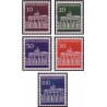 5 عدد تمبر سری پستی - تالار برندنبورگر - جمهوری فدرال آلمان 1966 قیمت 13.6 دلار